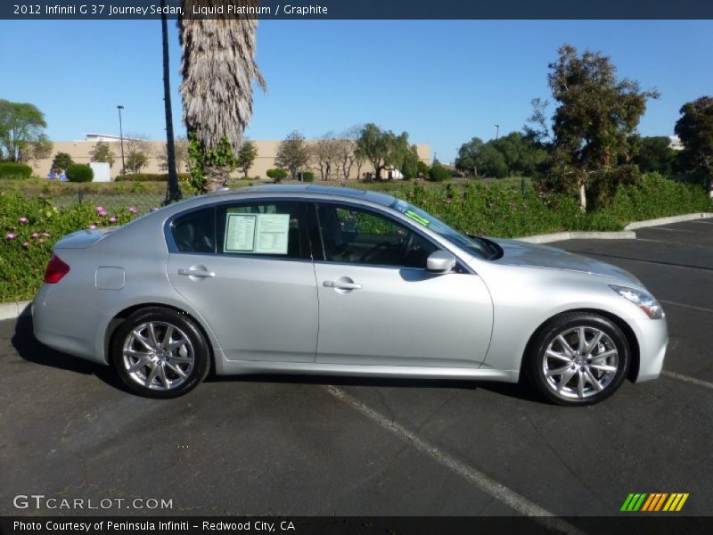 Liquid Platinum / Graphite 2012 Infiniti G 37 Journey Sedan