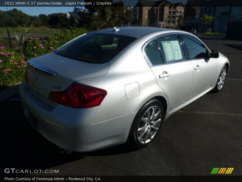 Liquid Platinum / Graphite 2012 Infiniti G 37 Journey Sedan