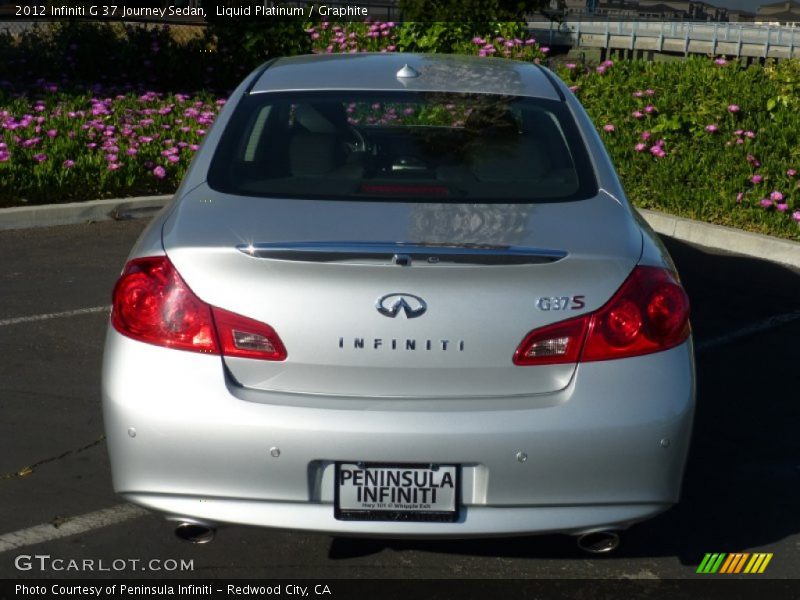 Liquid Platinum / Graphite 2012 Infiniti G 37 Journey Sedan