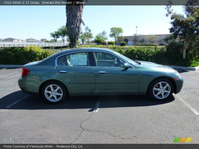 Emerald Mist Metallic / Willow 2003 Infiniti G 35 Sedan