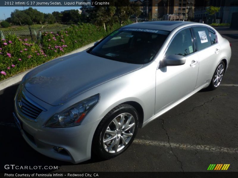 Liquid Platinum / Graphite 2012 Infiniti G 37 Journey Sedan