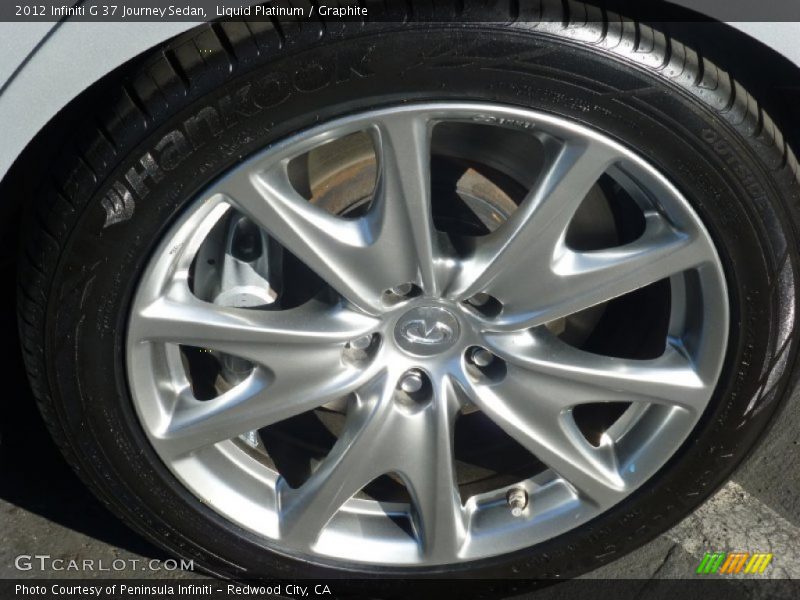 Liquid Platinum / Graphite 2012 Infiniti G 37 Journey Sedan