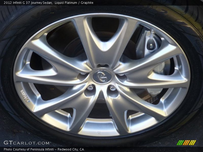 Liquid Platinum / Graphite 2012 Infiniti G 37 Journey Sedan