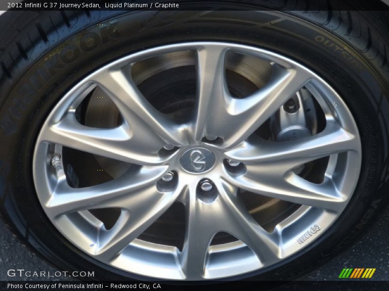 Liquid Platinum / Graphite 2012 Infiniti G 37 Journey Sedan
