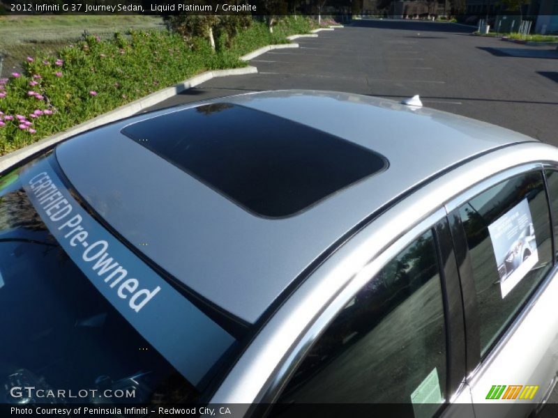 Liquid Platinum / Graphite 2012 Infiniti G 37 Journey Sedan