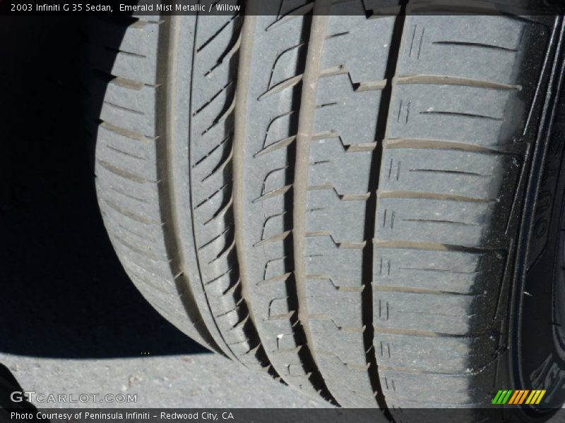 Emerald Mist Metallic / Willow 2003 Infiniti G 35 Sedan