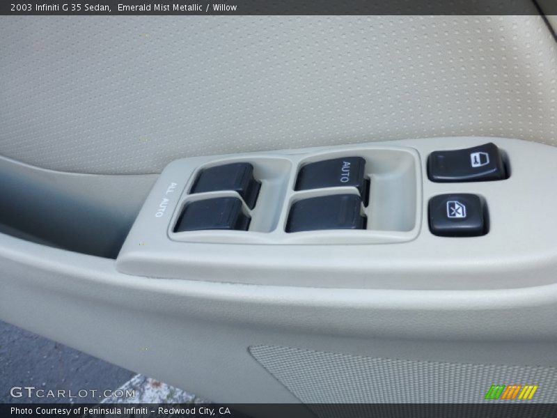Emerald Mist Metallic / Willow 2003 Infiniti G 35 Sedan