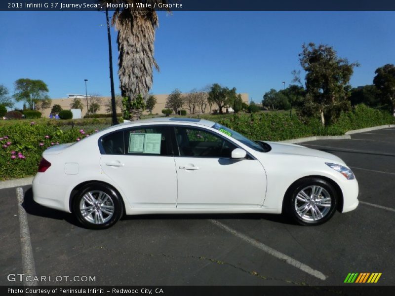 Moonlight White / Graphite 2013 Infiniti G 37 Journey Sedan