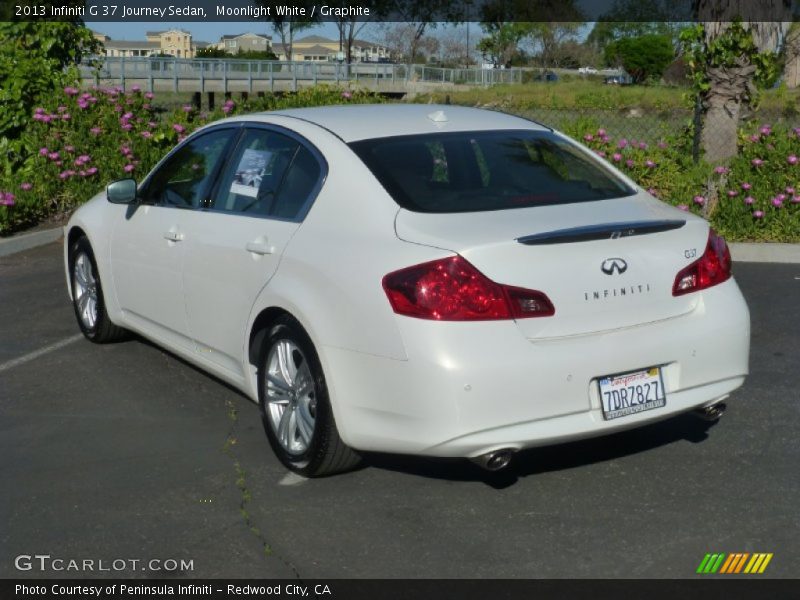 Moonlight White / Graphite 2013 Infiniti G 37 Journey Sedan