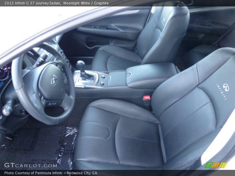 Moonlight White / Graphite 2013 Infiniti G 37 Journey Sedan