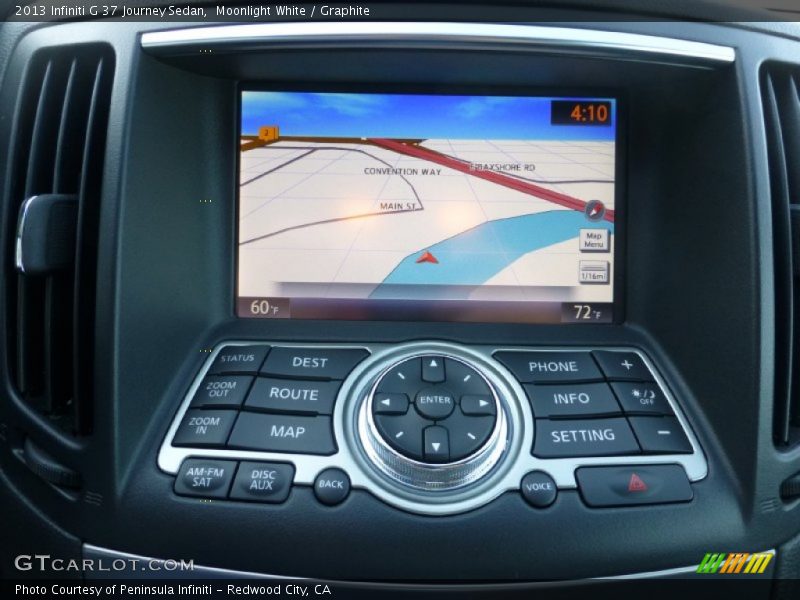 Moonlight White / Graphite 2013 Infiniti G 37 Journey Sedan