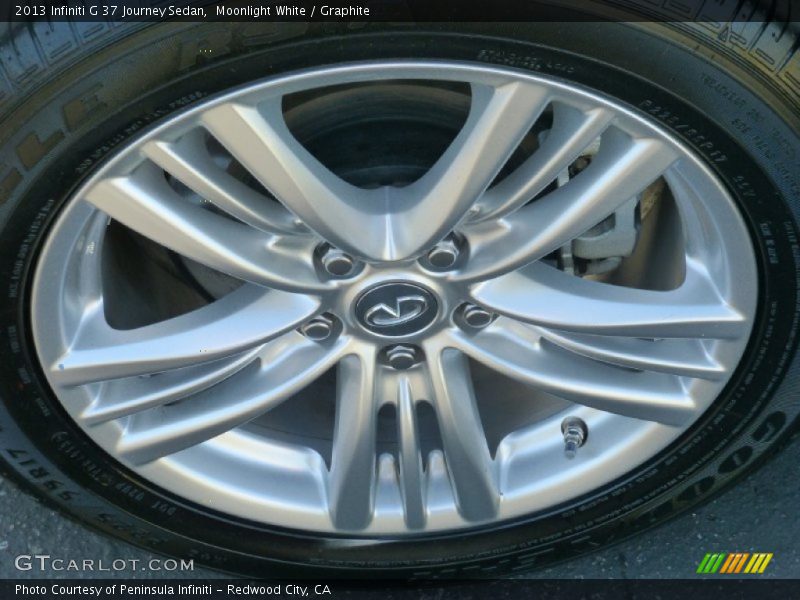 Moonlight White / Graphite 2013 Infiniti G 37 Journey Sedan