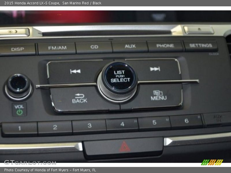 San Marino Red / Black 2015 Honda Accord LX-S Coupe