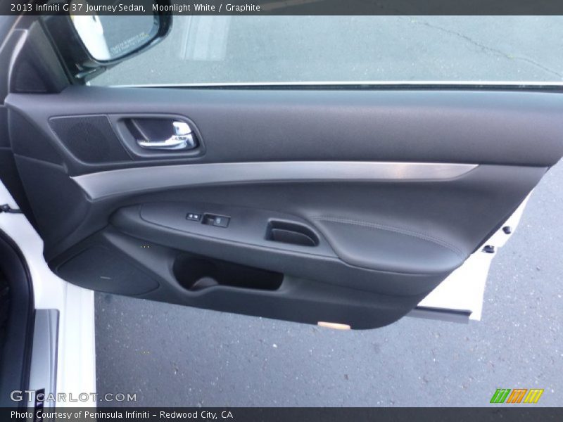 Moonlight White / Graphite 2013 Infiniti G 37 Journey Sedan