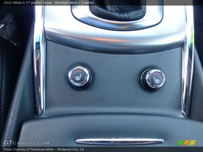 Moonlight White / Graphite 2013 Infiniti G 37 Journey Sedan