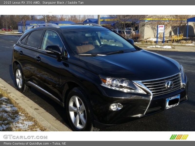 Stargazer Black / Saddle Tan 2015 Lexus RX 350 AWD