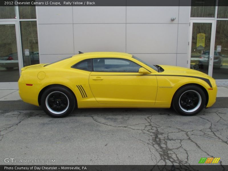 Rally Yellow / Black 2012 Chevrolet Camaro LS Coupe