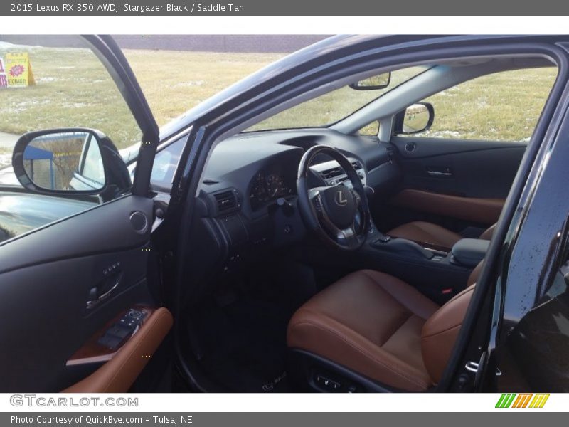 Stargazer Black / Saddle Tan 2015 Lexus RX 350 AWD