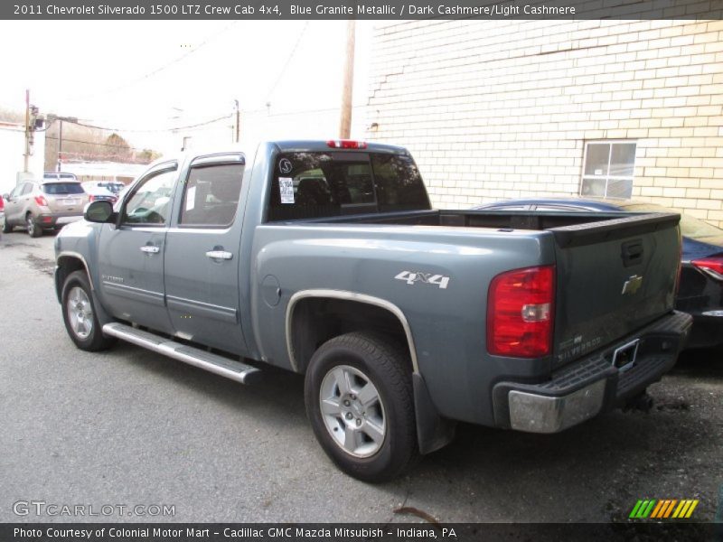 Blue Granite Metallic / Dark Cashmere/Light Cashmere 2011 Chevrolet Silverado 1500 LTZ Crew Cab 4x4