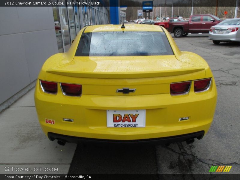 Rally Yellow / Black 2012 Chevrolet Camaro LS Coupe