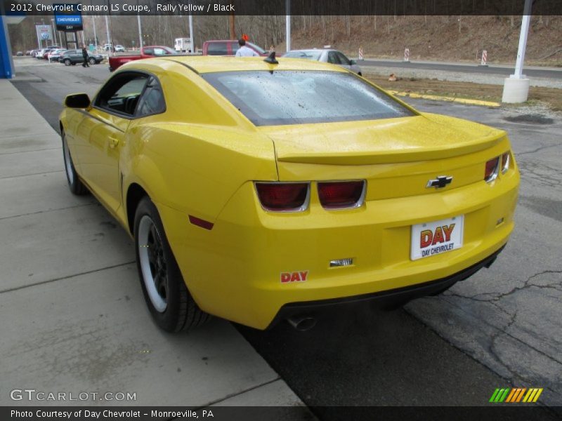 Rally Yellow / Black 2012 Chevrolet Camaro LS Coupe