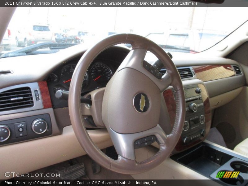 Blue Granite Metallic / Dark Cashmere/Light Cashmere 2011 Chevrolet Silverado 1500 LTZ Crew Cab 4x4