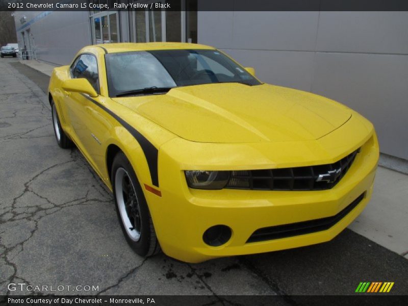 Rally Yellow / Black 2012 Chevrolet Camaro LS Coupe