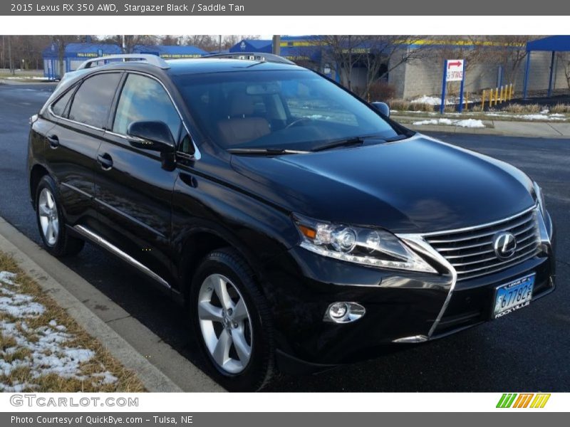 Stargazer Black / Saddle Tan 2015 Lexus RX 350 AWD