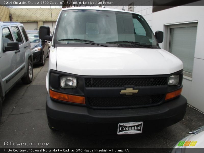 Summit White / Medium Pewter 2014 Chevrolet Express 1500 Cargo WT