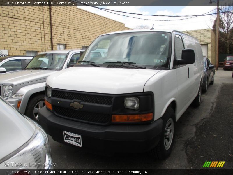 Summit White / Medium Pewter 2014 Chevrolet Express 1500 Cargo WT