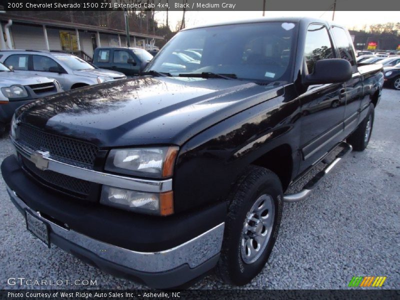 Black / Medium Gray 2005 Chevrolet Silverado 1500 Z71 Extended Cab 4x4