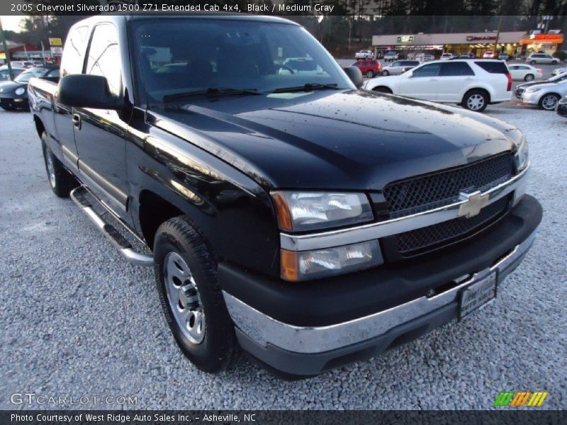 Black / Medium Gray 2005 Chevrolet Silverado 1500 Z71 Extended Cab 4x4