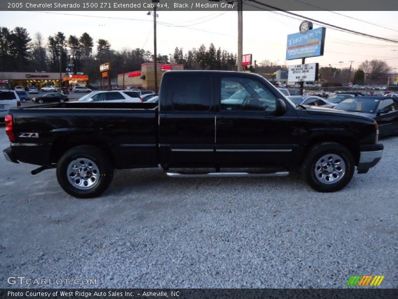 Black / Medium Gray 2005 Chevrolet Silverado 1500 Z71 Extended Cab 4x4