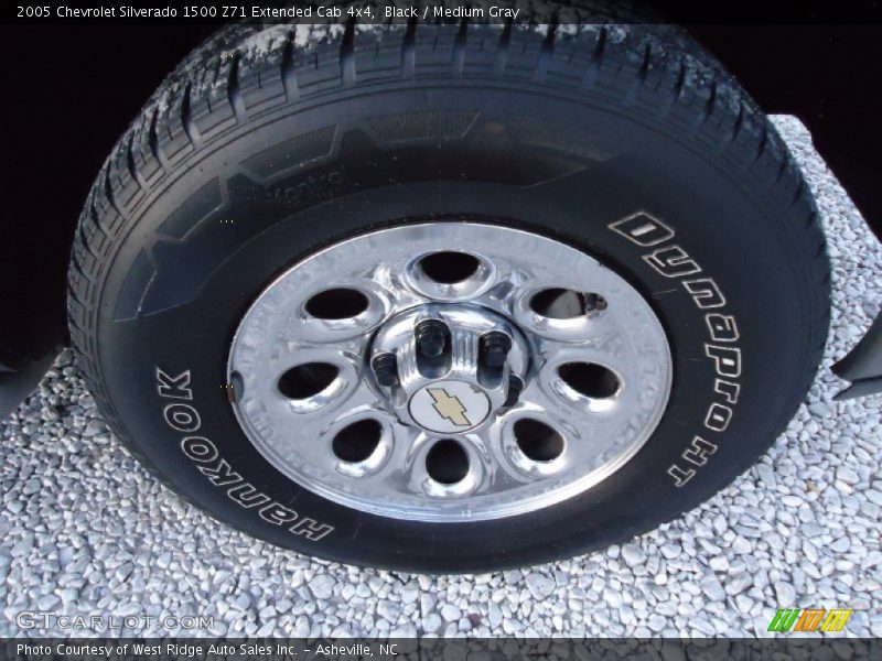 Black / Medium Gray 2005 Chevrolet Silverado 1500 Z71 Extended Cab 4x4
