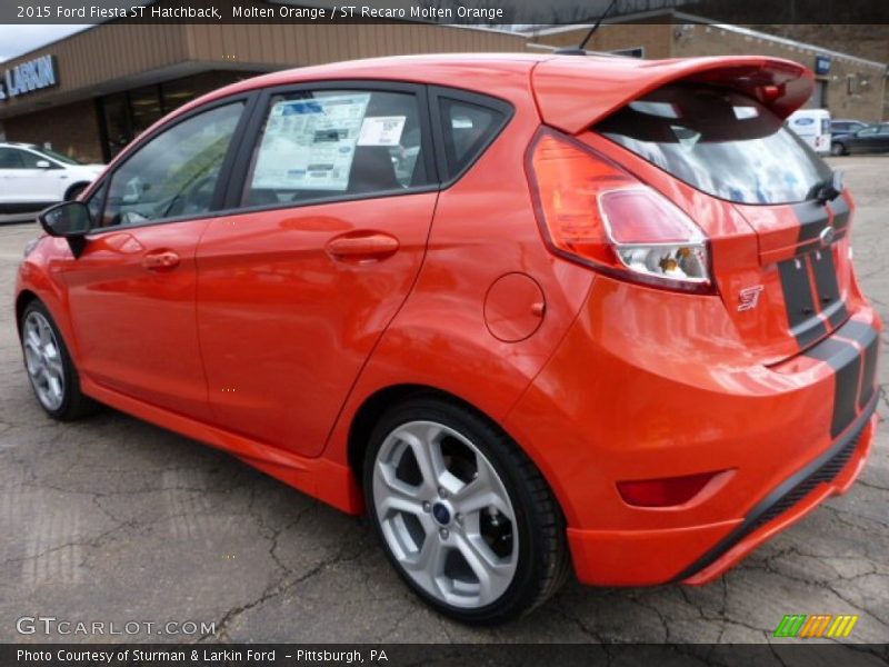 Molten Orange / ST Recaro Molten Orange 2015 Ford Fiesta ST Hatchback