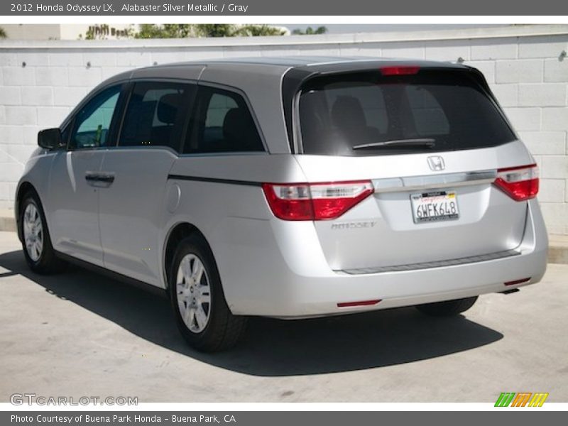 Alabaster Silver Metallic / Gray 2012 Honda Odyssey LX