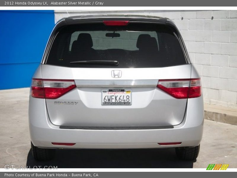 Alabaster Silver Metallic / Gray 2012 Honda Odyssey LX