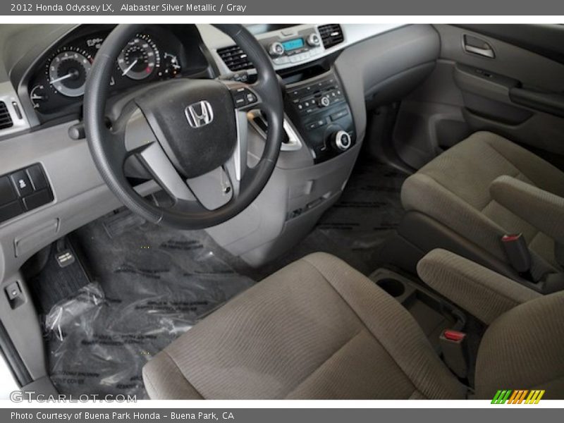 Alabaster Silver Metallic / Gray 2012 Honda Odyssey LX