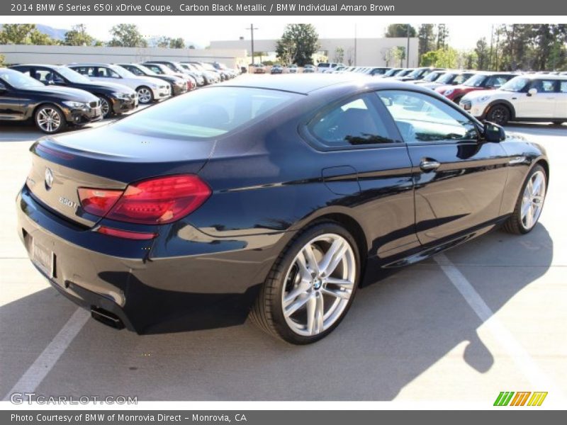 Carbon Black Metallic / BMW Individual Amaro Brown 2014 BMW 6 Series 650i xDrive Coupe