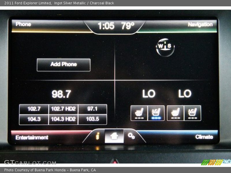 Ingot Silver Metallic / Charcoal Black 2011 Ford Explorer Limited