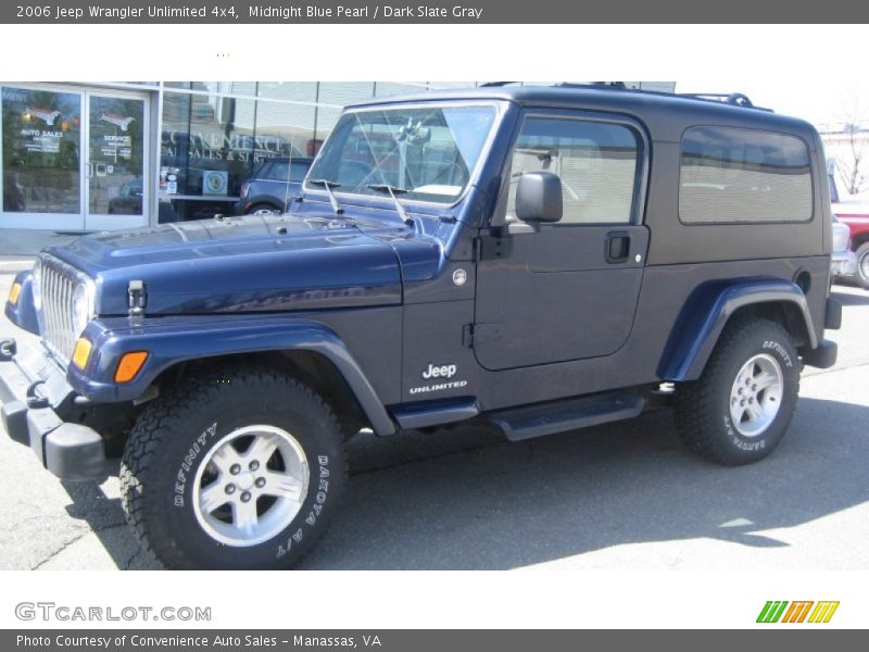 Midnight Blue Pearl / Dark Slate Gray 2006 Jeep Wrangler Unlimited 4x4