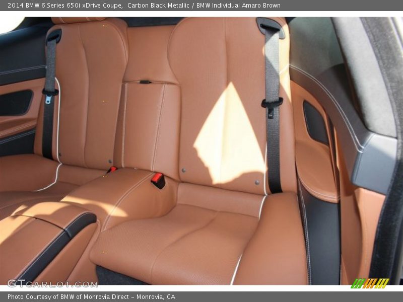 Rear Seat of 2014 6 Series 650i xDrive Coupe