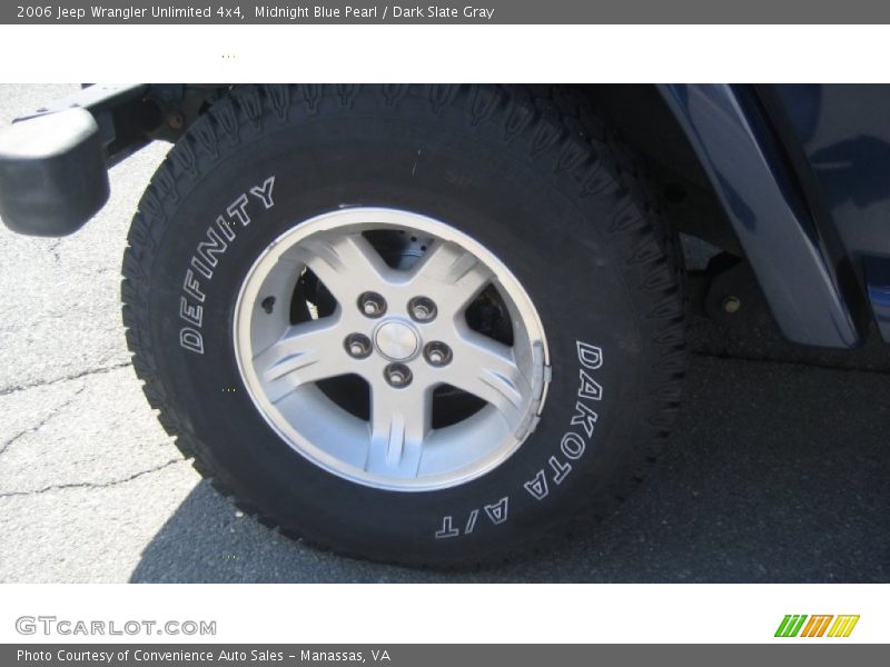 Midnight Blue Pearl / Dark Slate Gray 2006 Jeep Wrangler Unlimited 4x4