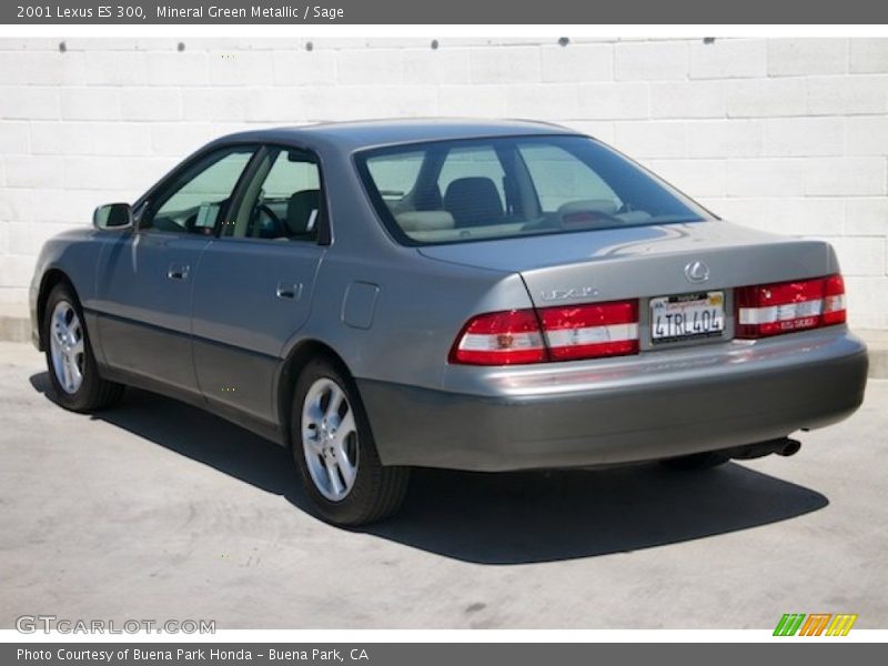 Mineral Green Metallic / Sage 2001 Lexus ES 300