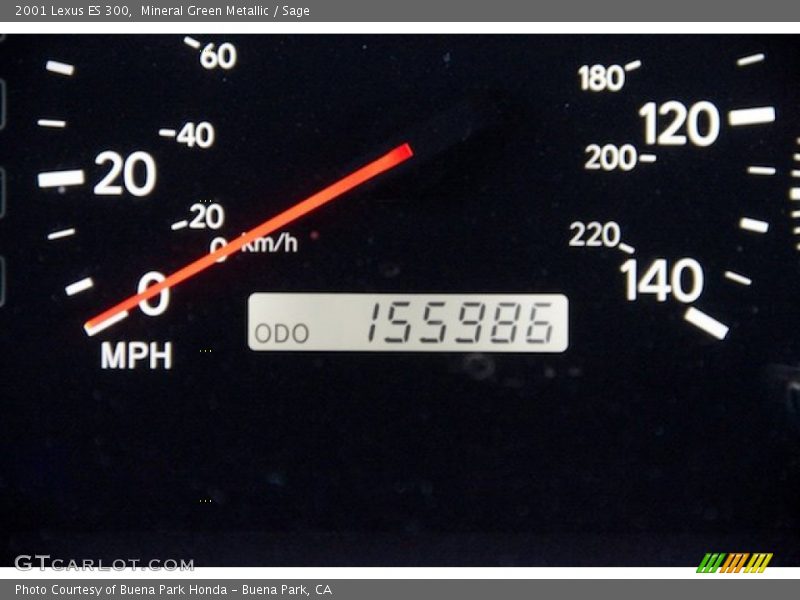 Mineral Green Metallic / Sage 2001 Lexus ES 300