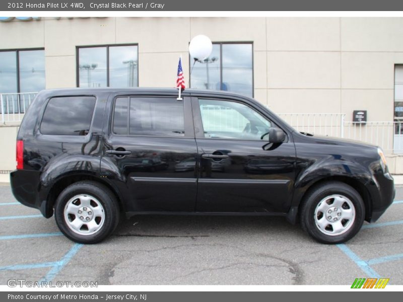 Crystal Black Pearl / Gray 2012 Honda Pilot LX 4WD