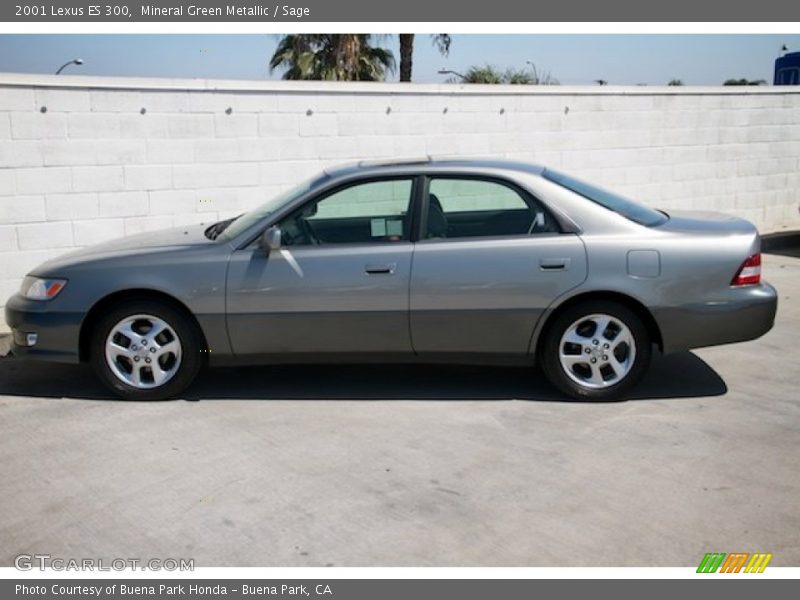Mineral Green Metallic / Sage 2001 Lexus ES 300