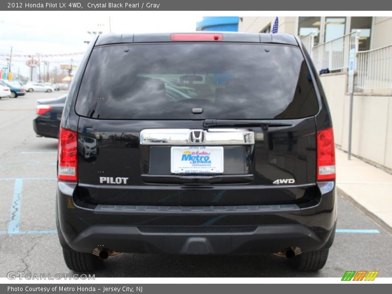 Crystal Black Pearl / Gray 2012 Honda Pilot LX 4WD