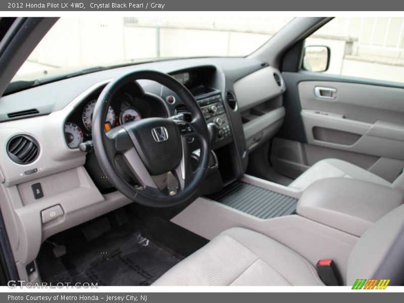 Crystal Black Pearl / Gray 2012 Honda Pilot LX 4WD