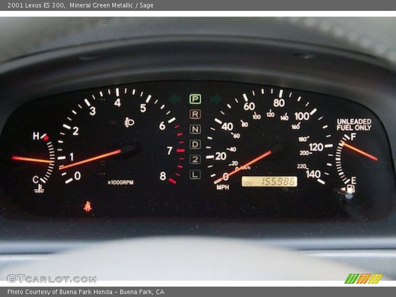 Mineral Green Metallic / Sage 2001 Lexus ES 300